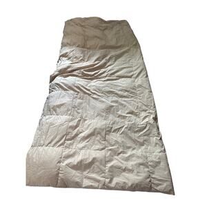 The Company Store Style CX26 King Size Goose Down Comfortor In Oat 110”x98”